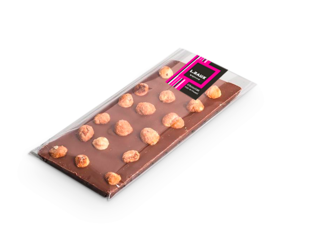 Sachet avec adhésif personnalisé pour tablette de chocolat - Schneider  Packaging