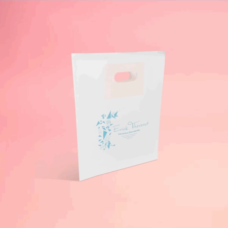 Sac personnalisé pour galette des rois avec logo et couleurs de la maison