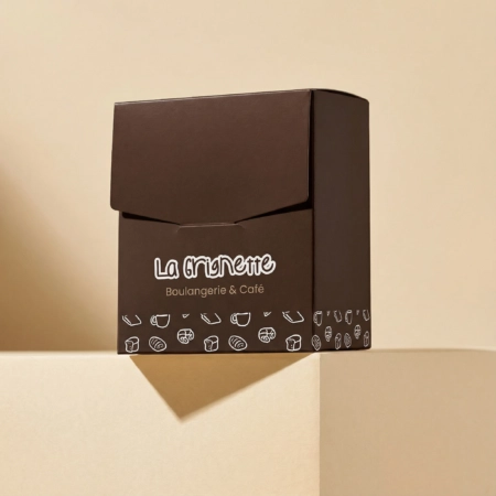 Boîte Rolls personnalisée, emballage élégant et pratique pour vos produits boulangers.