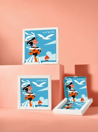 Boîte trottoir personnalisée en carton souple, élégante et légère, idéale pour sublimer et protéger vos chocolats tout en valorisant l’identité de votre marque.