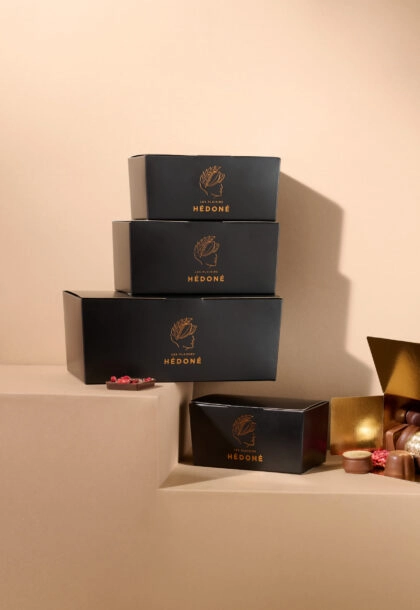 Ballotin personnalisé pour chocolats – emballage élégant et sur-mesure.