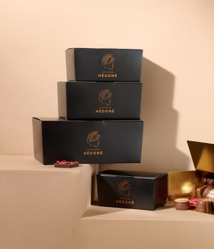 Ballotin personnalisé pour chocolats – emballage élégant et sur-mesure.