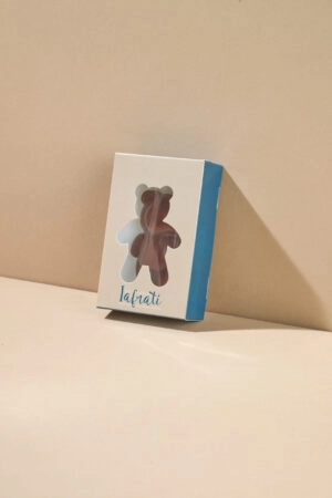Boîtes personnalisées pour oursons en guimauve.