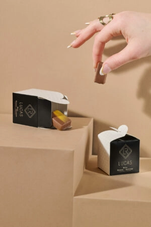 Emballage mini boîte personnalisable pour chocolats, confiseries