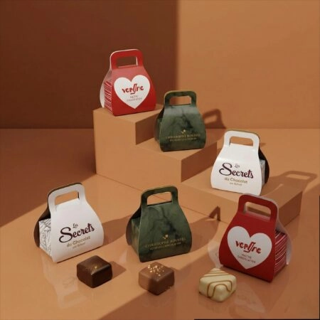 Emballage mini boîte personnalisable pour chocolats, confiseries