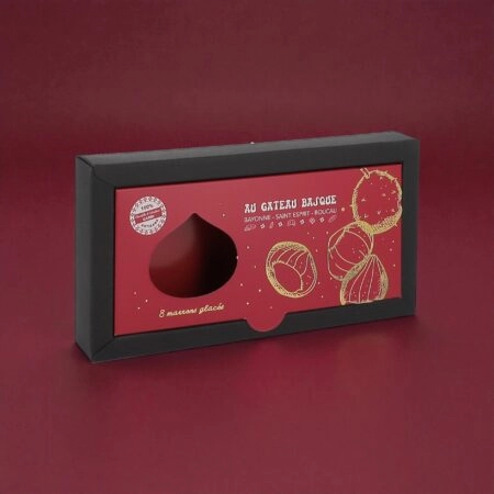 Boîte marron glacés