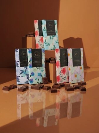 Étui tablette en carton personnalisable pour tablette de chocolat.