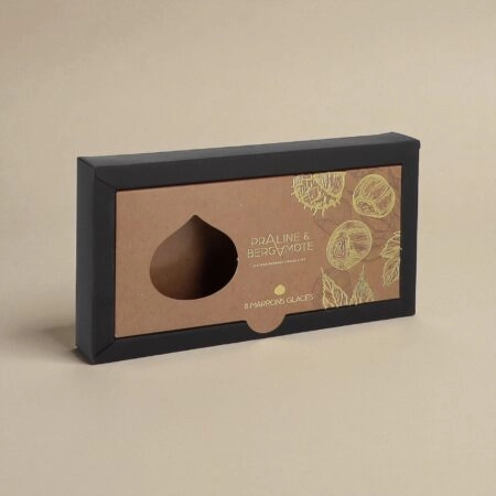 Boîte marron glacés