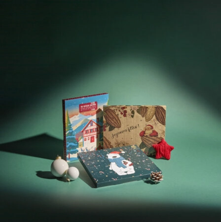 Emballage tableau de l’Avent personnalisable pour chocolats et confiseries de Noël
