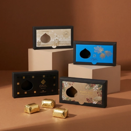 Boîte de marrons glacés personnalisée