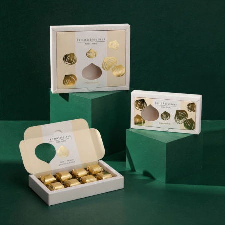 Boîte de marrons glacés personnalisée