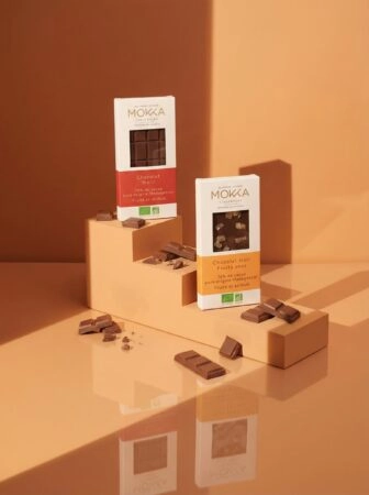 Étui tablette en carton personnalisable pour tablette de chocolat.