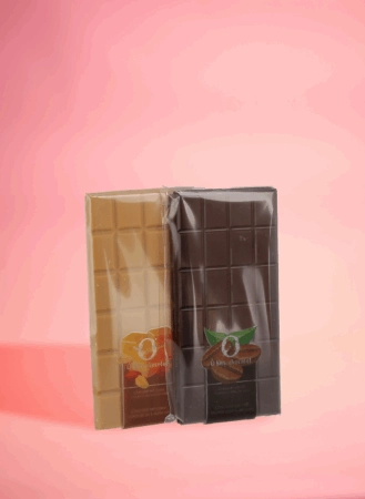Emballage sachet tablette transparent, idéal pour emballage de chocolat