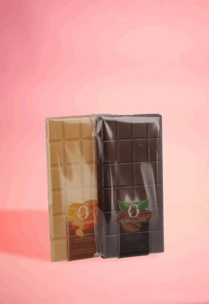 Emballage sachet tablette transparent, idéal pour emballage de chocolat