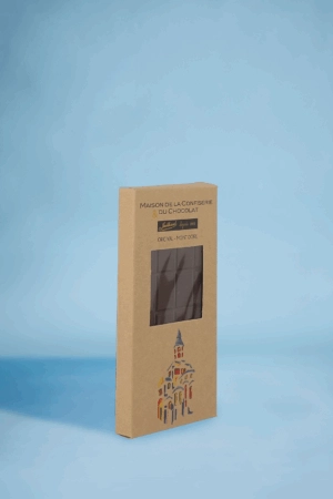 Emballage tablette en carton personnalisable pour chocolats, avec finitions haut de gamme et impression sur mesure