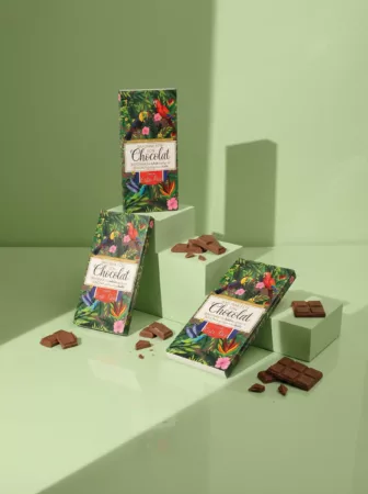 Étui tablette en carton personnalisable pour tablette de chocolat.