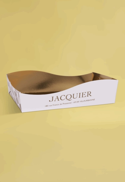 Caissette Wave personnalisée avec logo et design sur mesure.