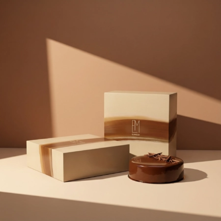Boîte pâtissière personnalisée – emballage élégant et protecteur pour pâtisseries et desserts raffinés.