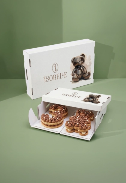 Boite number cake personnalisée