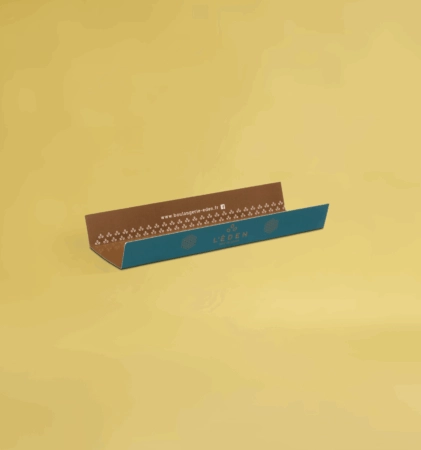 Support personnalisé pour éclairs, conçu pour présenter élégamment vos pâtisseries tout en mettant en valeur votre marque.