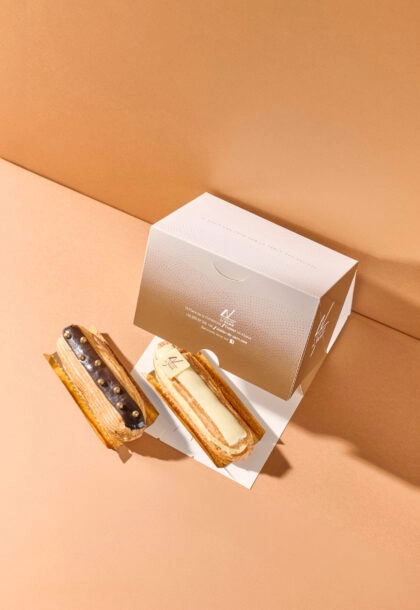 Boîte pâtissière personnalisée – emballage élégant et protecteur pour pâtisseries et desserts raffinés.