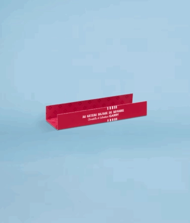 Support personnalisé pour éclairs, conçu pour présenter élégamment vos pâtisseries tout en mettant en valeur votre marque.