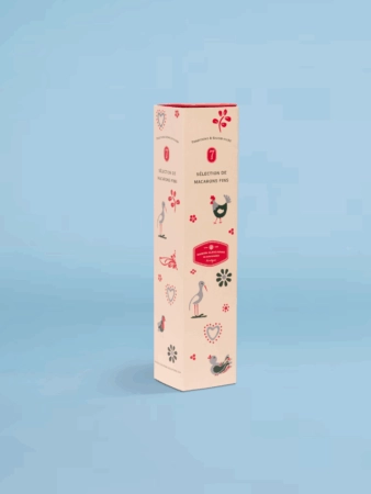 Étui à macarons personnalisé, avec impression sur mesure – présentation élégante de macarons en coffret.