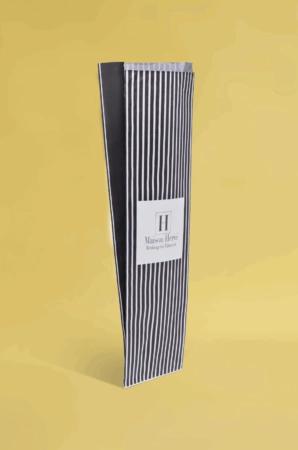 Sac à pains et baguettes personnalisé avec logo pour boulangerie.