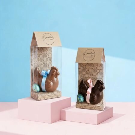 Sachet SOS personnalisé avec logo et design sur mesure, utilisé pour emballer des créations sucrées.