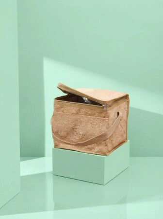 Sac isotherme personnalisé avec logo, poignée de transport et fermeture zippée – idéal pour conserver les produits frais.