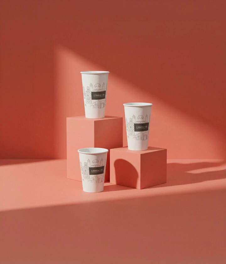 Gobelet en carton personnalisé, Schneider Packaging.