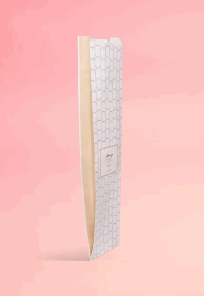 Sac à pains et baguettes personnalisé avec logo pour boulangerie.