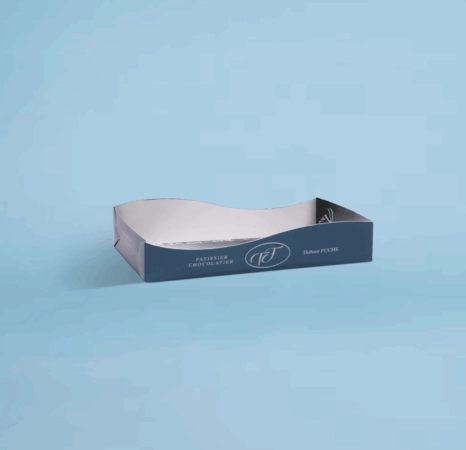 Caissette Wave personnalisée avec logo et design sur mesure.