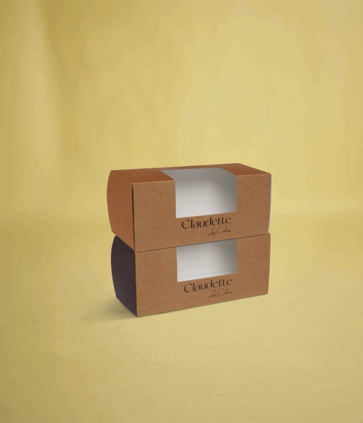 Boîte à cake en carton personnalisée, idéale pour protéger et valoriser vos créations gourmandes avec élégance.