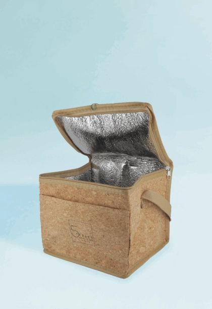 Sacs isothermes personnalisés en liége.