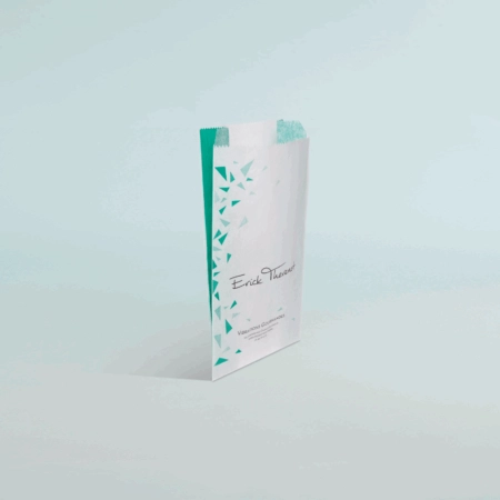 Sac à viennoiseries personnalisé avec logo, idéal pour boulangeries et pâtisseries