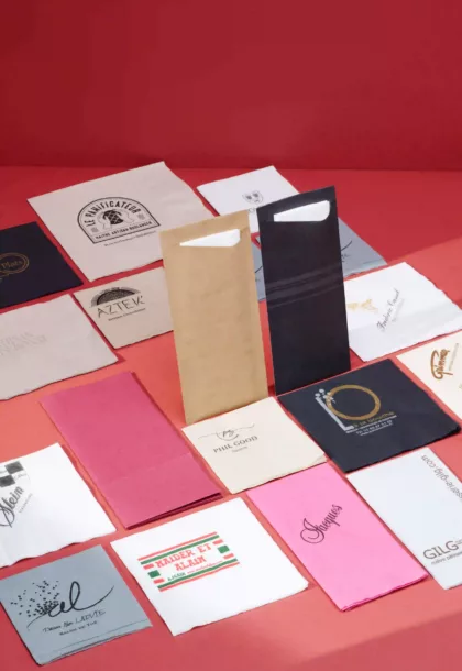 serviettes personnalisées