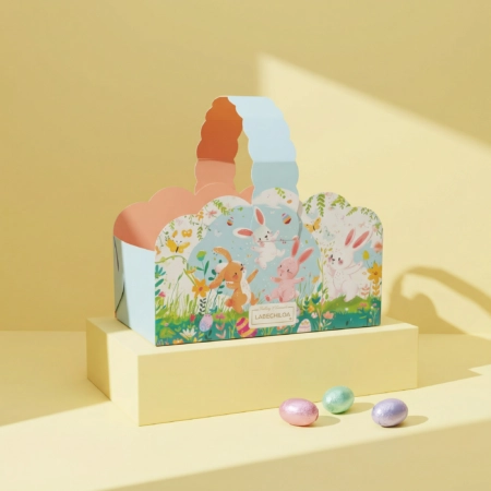 Panier de chasse aux œufs de Pâques personnalisé pour enfants, idéal pour célébrer Pâques