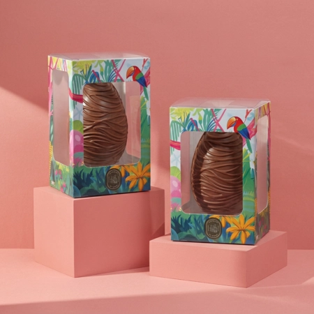 boite transaprente personnalisée pour moulage en chococlat