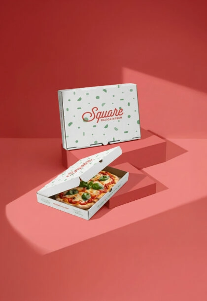 Boite pizza personnalisée , emballage pour pizza