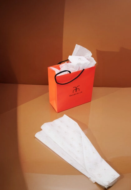 Mousseline personnalisé, pour envelopper et embellir vos produits.