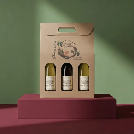 Boîte bouteille personnalisée, idéal pour emballer vos bouteillers de vin, bières ou huiles