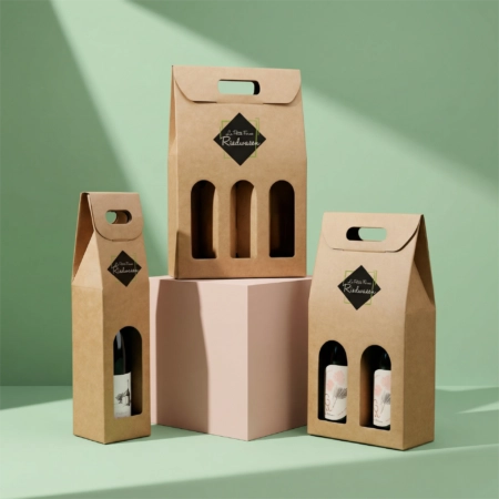 Boîte bouteille personnalisée, idéal pour emballer vos bouteillers de vin, bières ou huiles