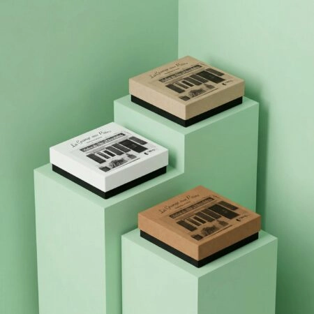 Boîte à couvercle coiffant personnalisée, pour chocolats, biscuits et confiseries