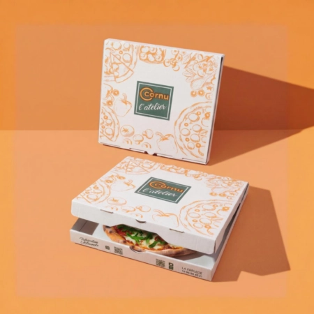 Boite pizza personnalisée , emballage pour pizza