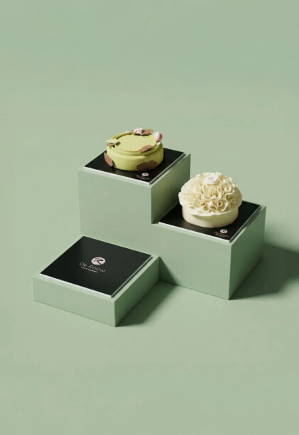 Support rigide personnalisé pour gâteaux, pâtisseries et mignardises.