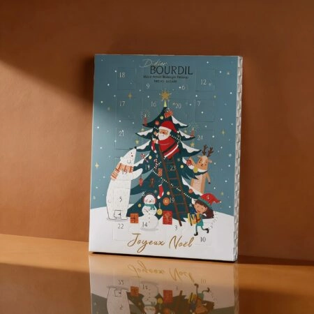 Emballage tableau de l’Avent personnalisable pour chocolats et confiseries de Noël