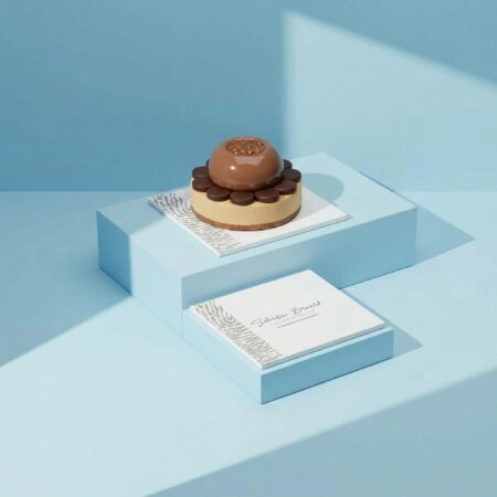 Support rigide personnalisé pour gâteaux, pâtisseries et mignardises.