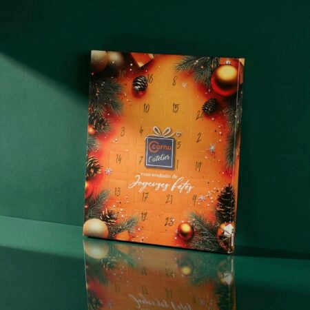 Emballage tableau de l’Avent personnalisable pour chocolats et confiseries de Noël