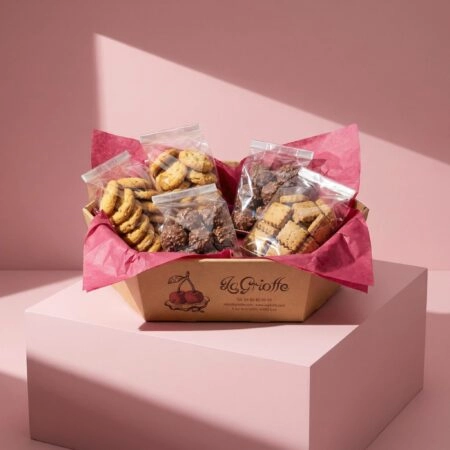 Corbeille personnalisée pour paniers garnis et cadeaux alimentaires, conçue pour regrouper et présenter plusieurs produits alimentaires dans un emballage pratique, solide et adapté aux assortiments.